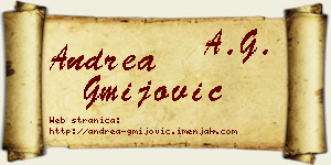 Andrea Gmijović vizit kartica